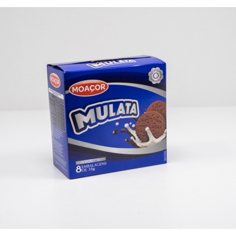 Bolacha Mulata - Moaçor - 8 embalagens de 35g