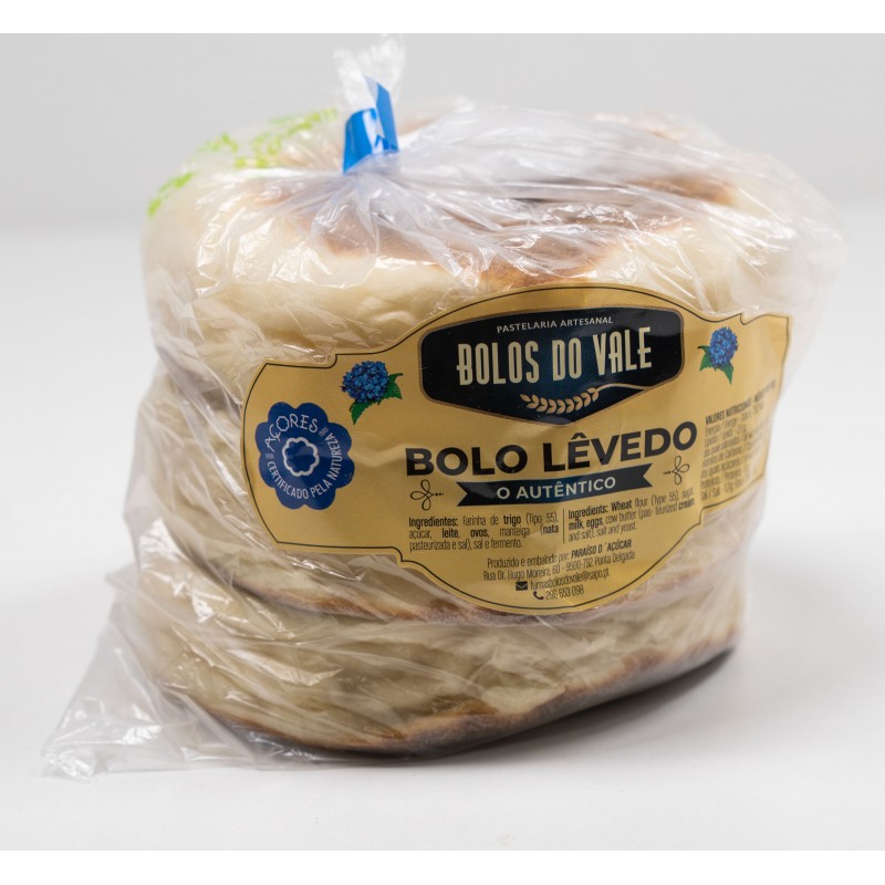 Bolo Lêvedo 3 unidades - Bolos do Vale